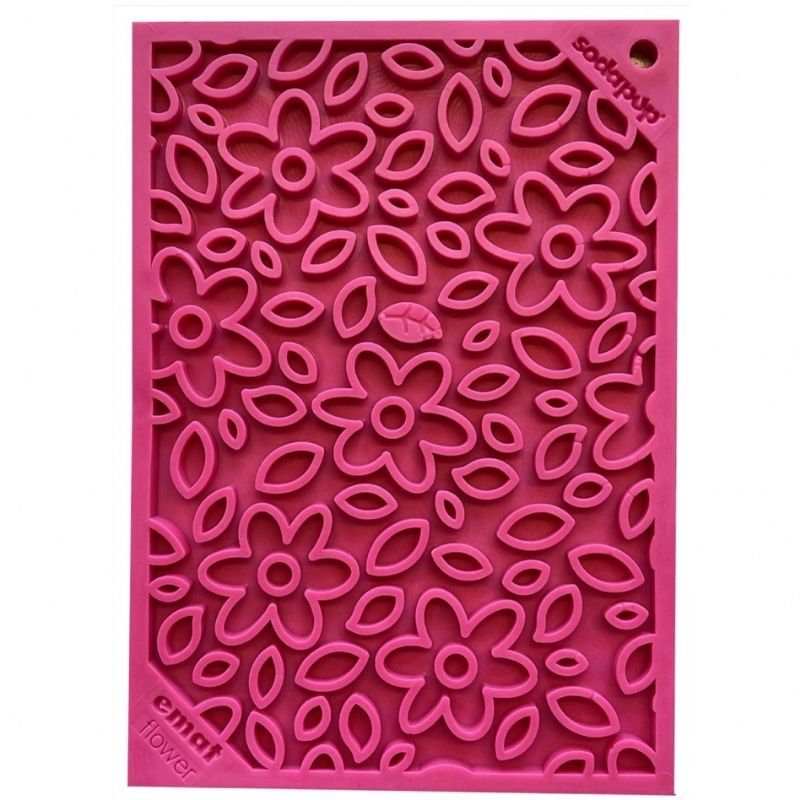 Sodapop Flower Power Licking Mat for Dogs - Slow Feeder & Anxiety Relief - Perfect for Bath Time, Grooming, and Treat Dispensing