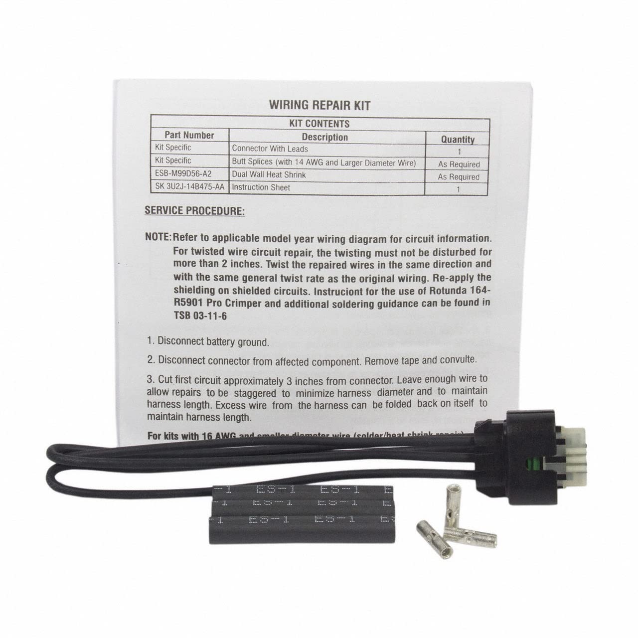Motorcraft Wiring Kit - Premium Automotive Electrical Wiring Set for Cars & Trucks | Perfect for DIY Repairs, Upgrades & Maintenance