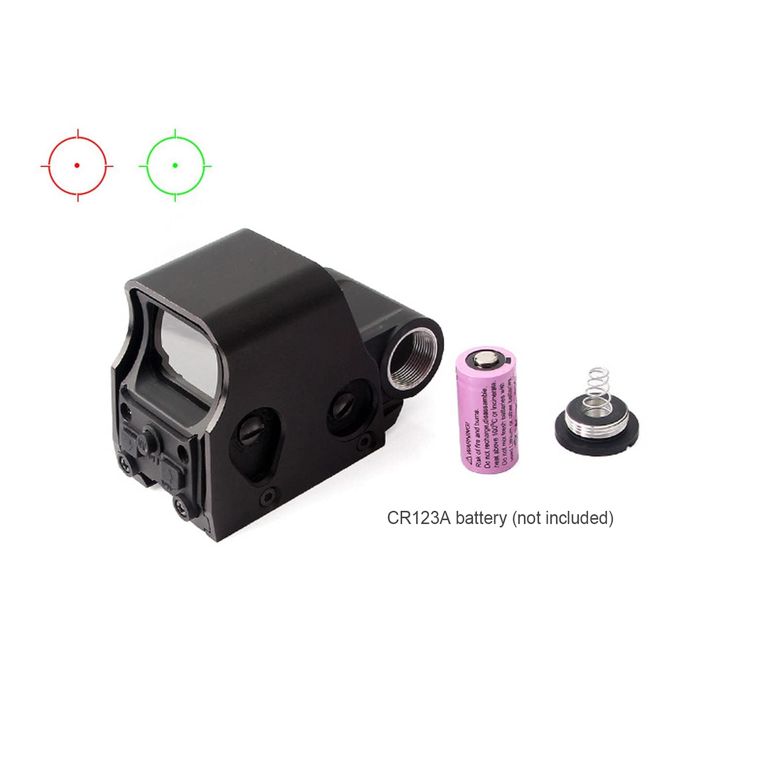 553 Holographic Sight with Red & Green Dot - Tactical Scope for 20mm Rail Mount | Perfect for Hunting, Airsoft & Outdoor Shooting Accessories