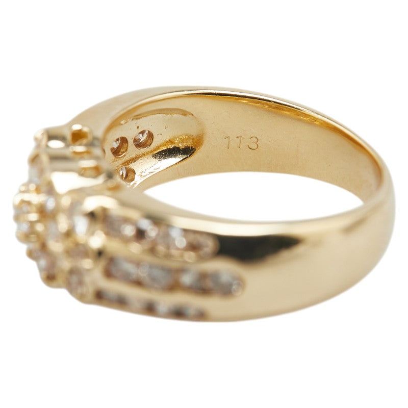 18K Yellow Gold Diamond Ring for Women - Elegant Solitaire Engagement & Wedding Band - Perfect for Proposals, Anniversaries, and Special Occasions