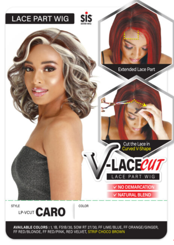 Sassy Lace Front Wig by SIS WIG CARO | Natural Looking Human Hair Wig for Women | Perfect for Cosplay, Daily Wear & Special Occasions
