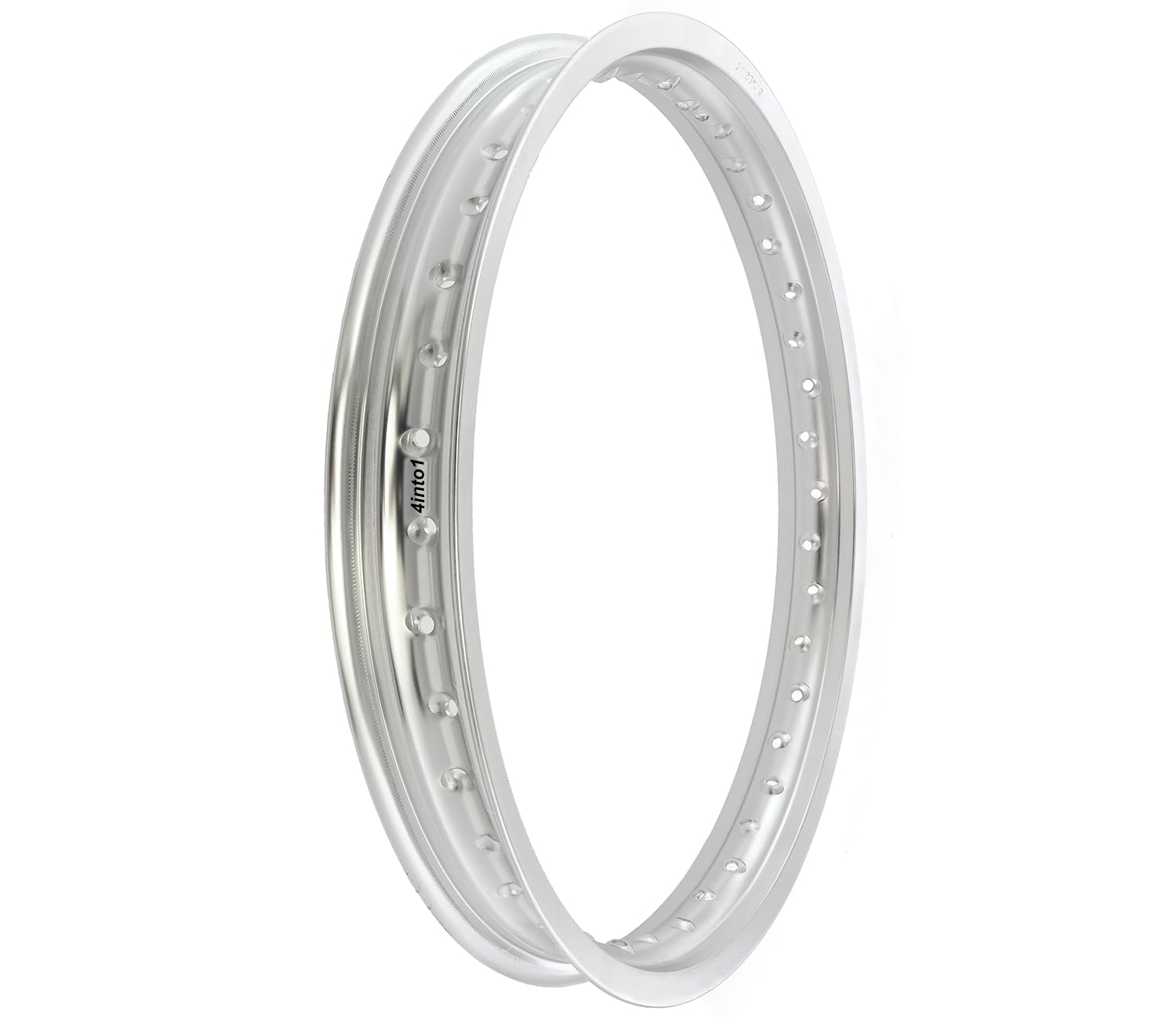 Rising Sun 19 Inch Aluminum Motorcycle Rim - 1.85x19 Silver 40-Hole Wheel - Perfect for Harley, Honda, Yamaha & Cruiser Bike Upgrades