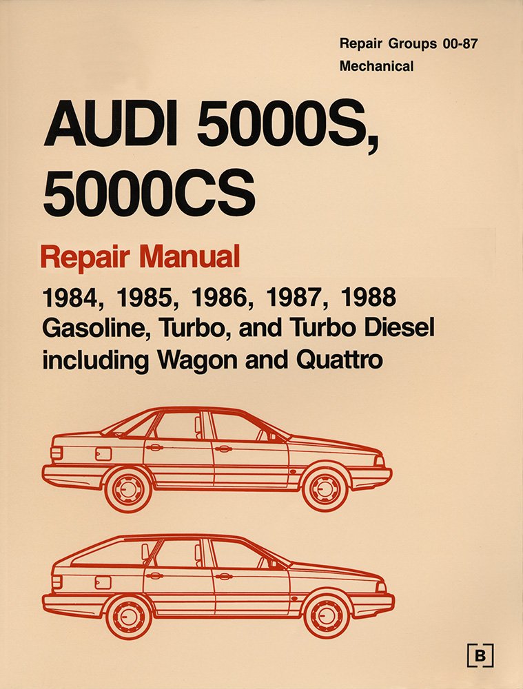 Audi 5000s & 5000cs Factory Repair Manual 1984-1988 - Complete Guide for Gasoline, Turbo & Turbo Diesel Models Including Wagon & Quattro (2 Volume Set) - Perfect for DIY Mechanics & Professional Technicians