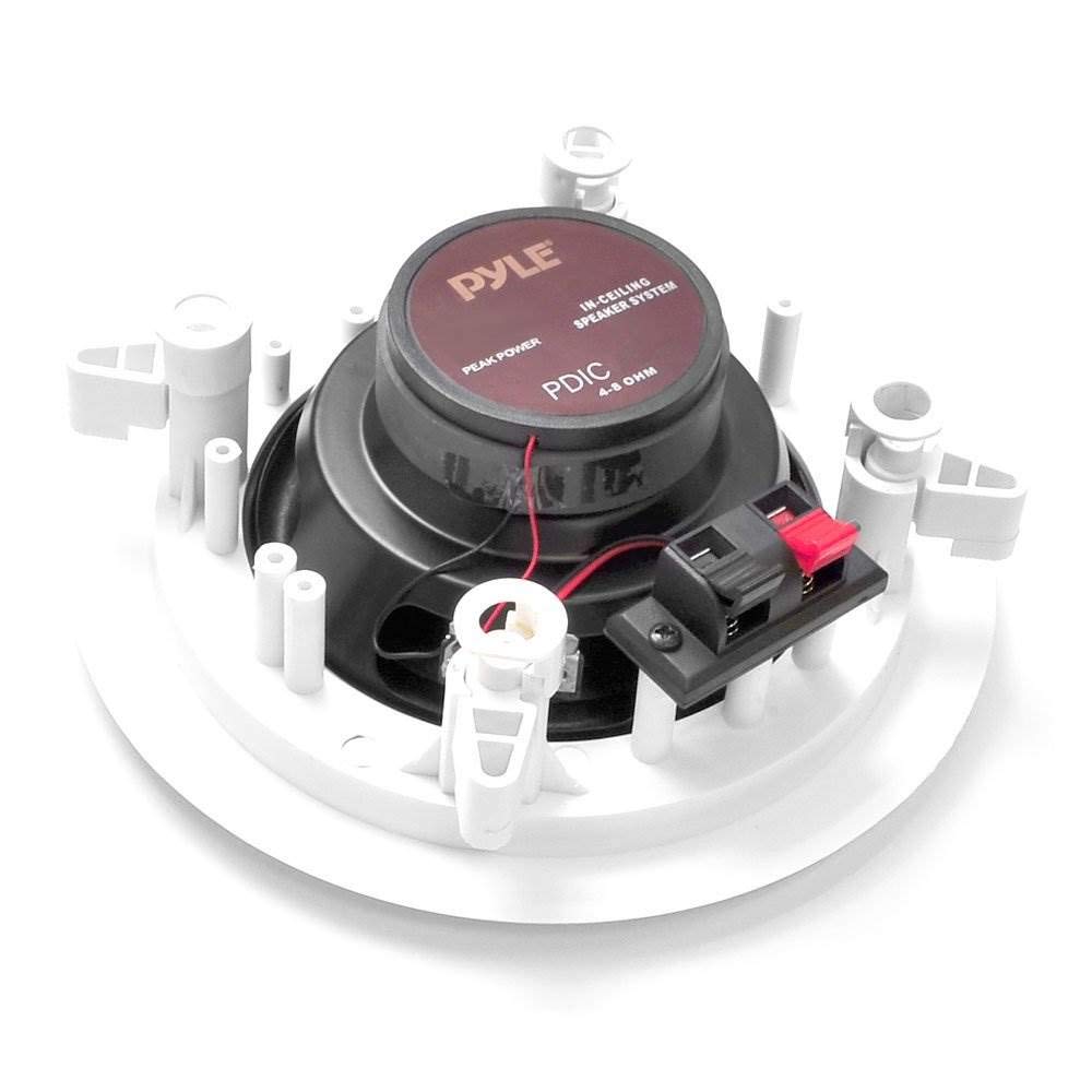 Pyle PRO PDIC61RD 6.5 Inch 200W 2-Way In-Ceiling/Wall Mount Speaker System (12 Pack) - Perfect for Home Theater, Background Music & Commercial Audio Installations