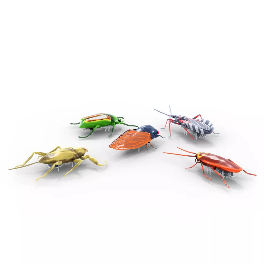 HEXBUG Nano Realistic Robotic Bugs 5-Pack - Interactive STEM Toys for Kids, Educational Science Gifts for Boys & Girls - Perfect for Indoor Play, Birthday Parties & STEM Learning Activities