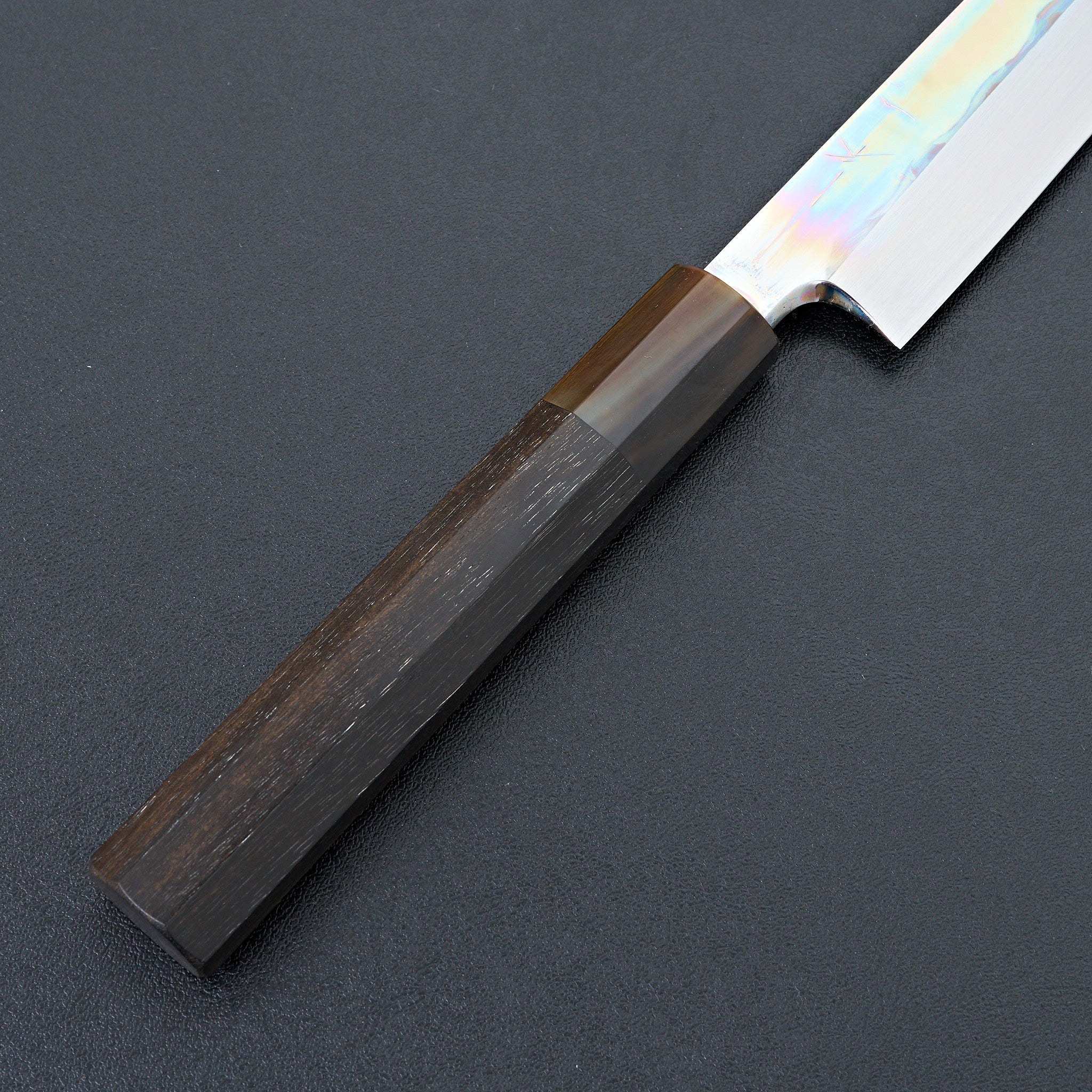 Premium Hitohira Togashi White #1 Notaremon Mizu Honyaki Yanagiba 300mm Sushi Knife - Taihei Ebony Handle with Saya - Perfect for Sushi Chefs & Japanese Cuisine Preparation