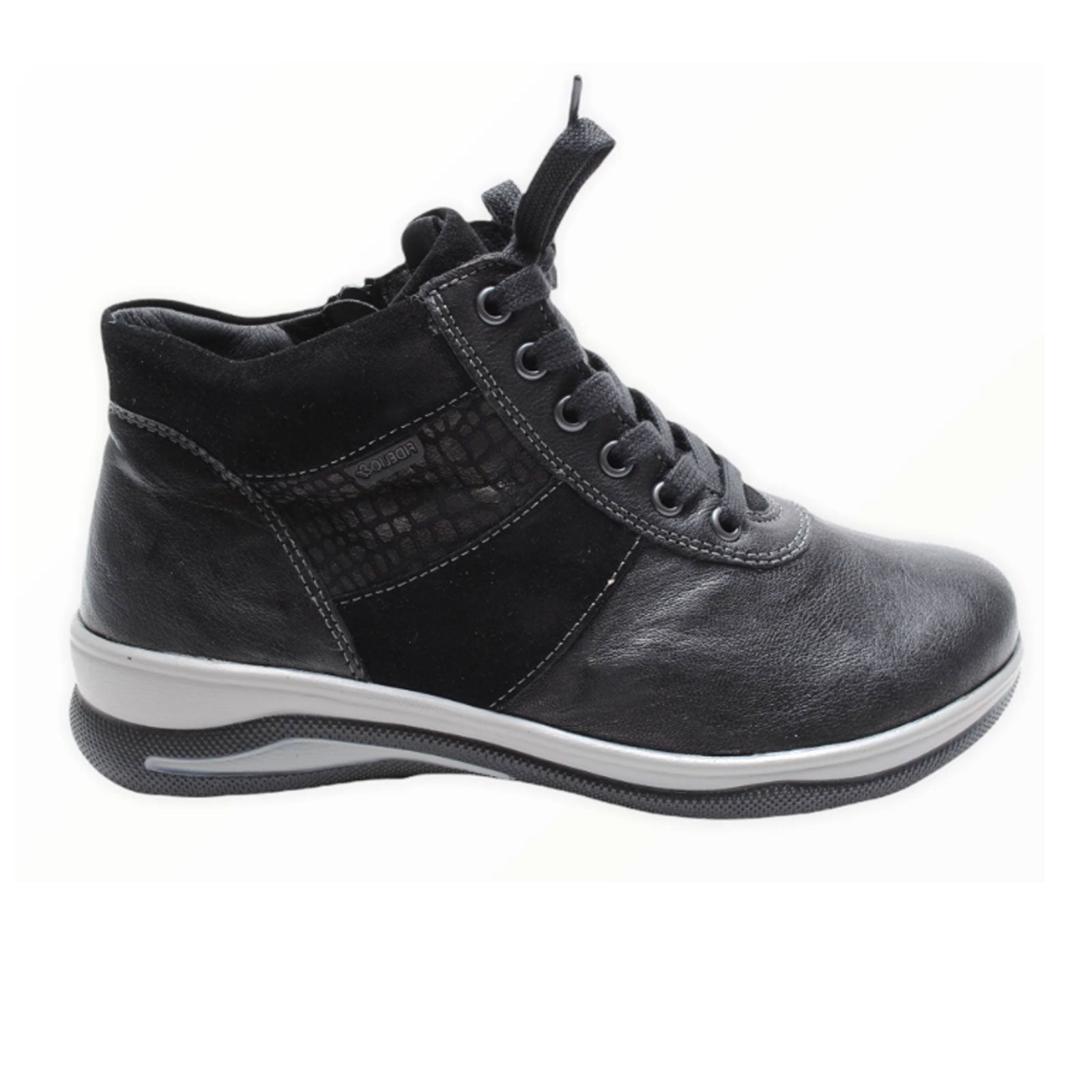 Fidelio Haley Women's Ankle Boots - Black Leather Chelsea Boots for Women | Comfortable Casual & Dress Shoes for Work, Walking & Everyday Wear