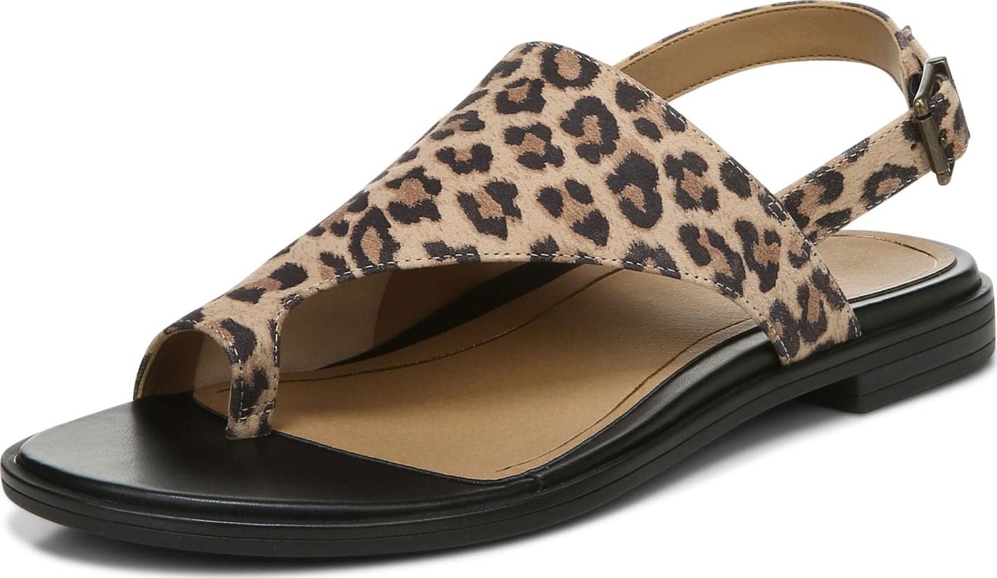 Vionic Women's Citrine Ella Flat Comfort Sandals - Orthotic Arch Support Sandals with Three-Zone Comfort & Supportive Backstrap (Medium Fit) | Perfect for Walking, Travel & Everyday Wear