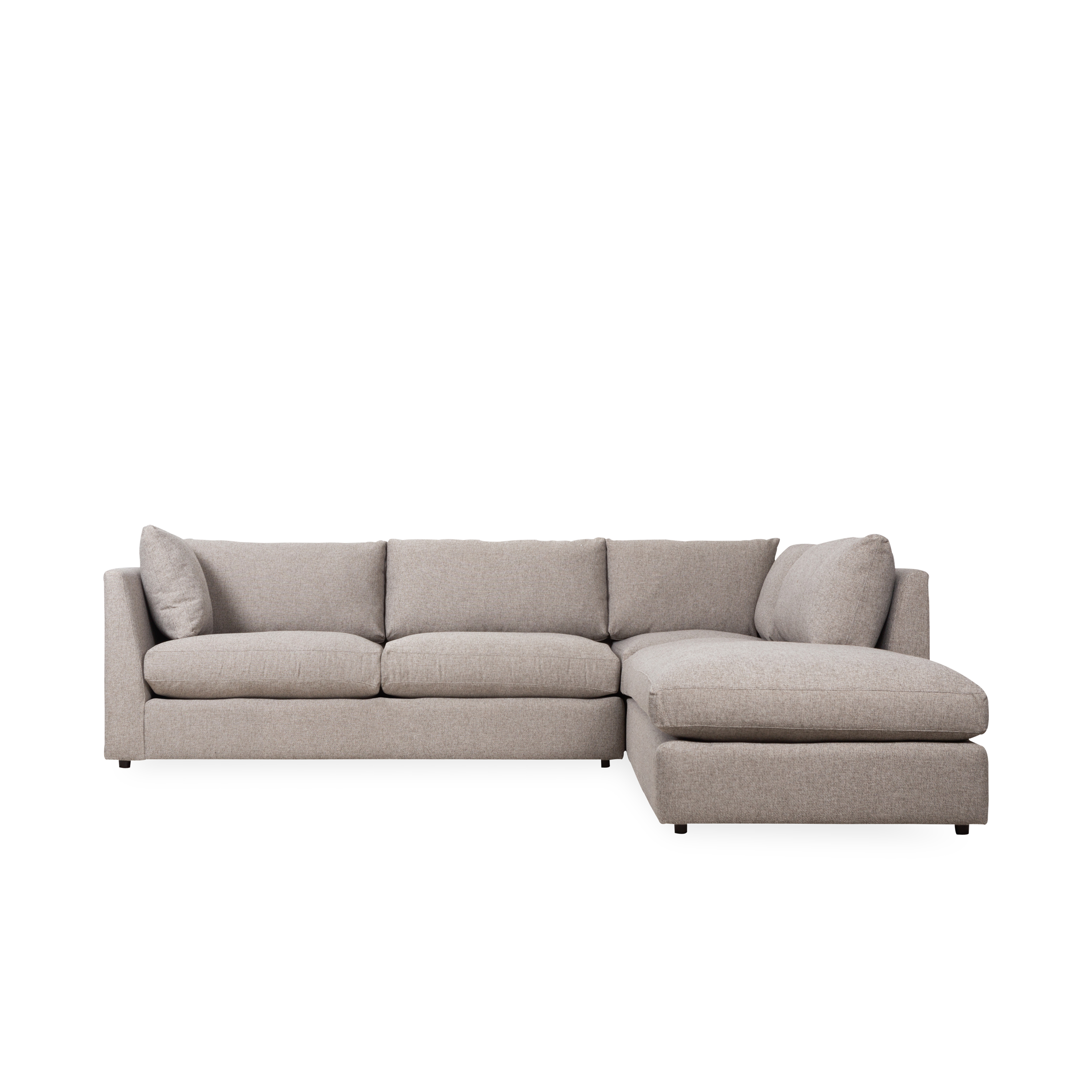 Modern Aspen Chaise Sectional Sofa - Comfortable L-Shaped Couch with Recliner for Living Room, Lounge & Family Room - Perfect for Relaxing, Entertaining & Movie Nights