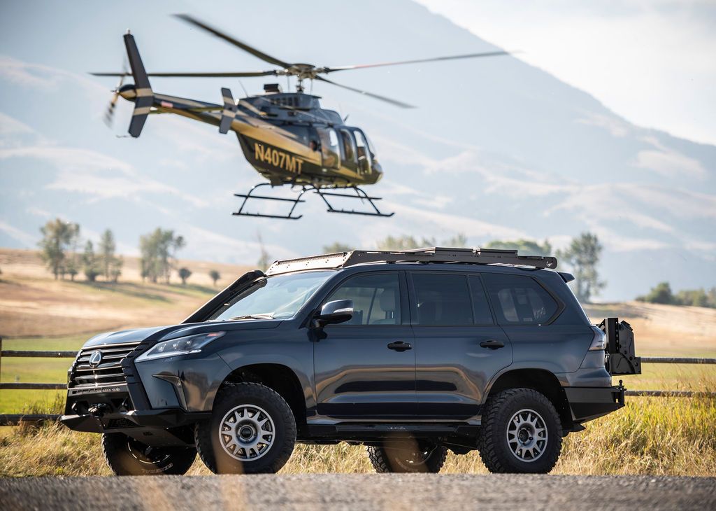 Prinsu Design Studio Roof Rack for 2016-2021 Lexus LX570 - Heavy Duty Aluminum Roof Rack System for Off-Road Adventures, Camping & Outdoor Gear Storage