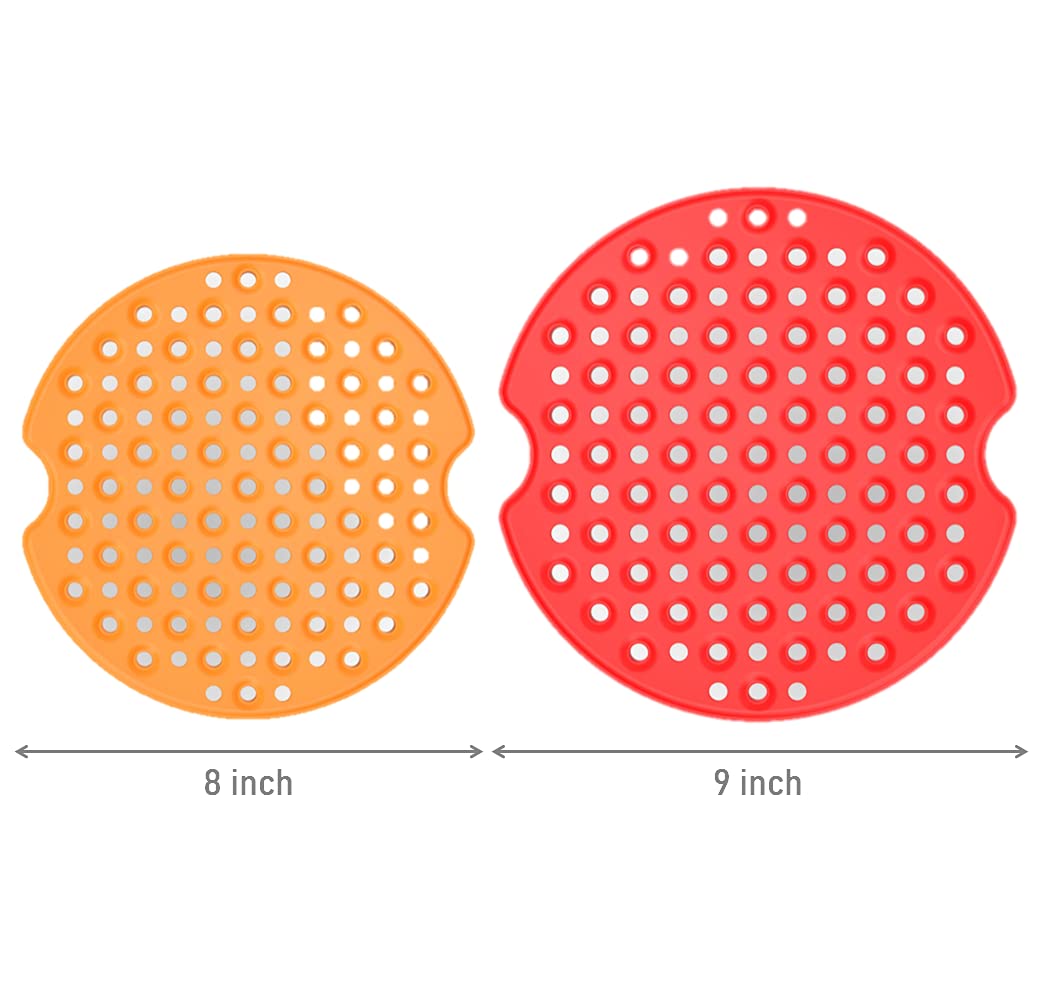 2-Pack Reusable Silicone Air Fryer Liners - 8