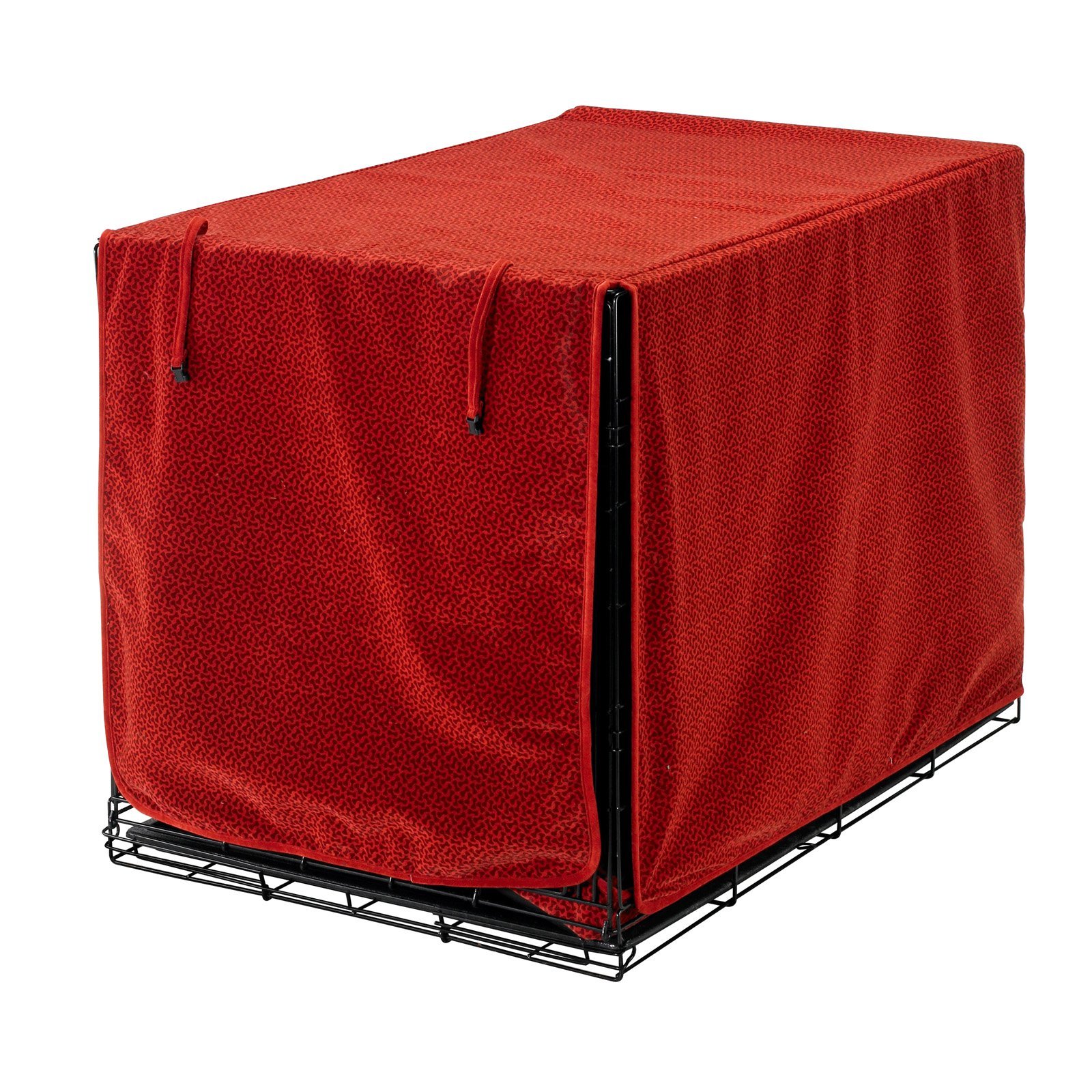 Premium Bowser's Luxury Crate Cover - Medium Size, Cherry Bones Design - Durable & Stylish Dog Crate Cover for Home, Office, or Travel Use