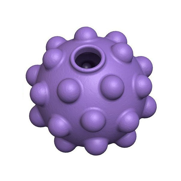 Nubble Natural Rubber Ball for Dogs - Durable Chew Toy, Non-Toxic Purple Rubber Ball for Puppies & Adult Dogs - Perfect for Fetch, Training & Playtime
