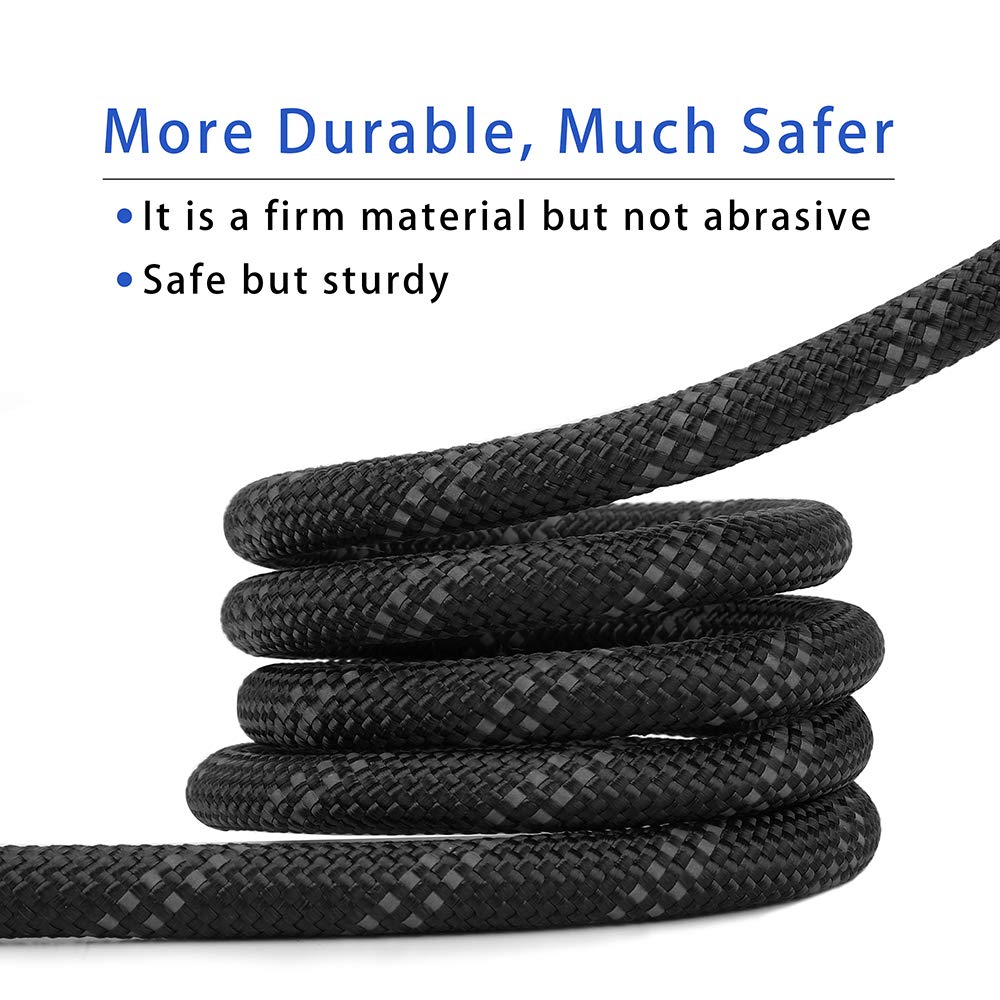 6FT Reflective Slip Lead Dog Leash - Heavy Duty Training Rope for Medium & Large Dogs, Strong Pull Resistance, Durable Climbing Rope Design - Perfect for Walking, Training & Outdoor Adventures