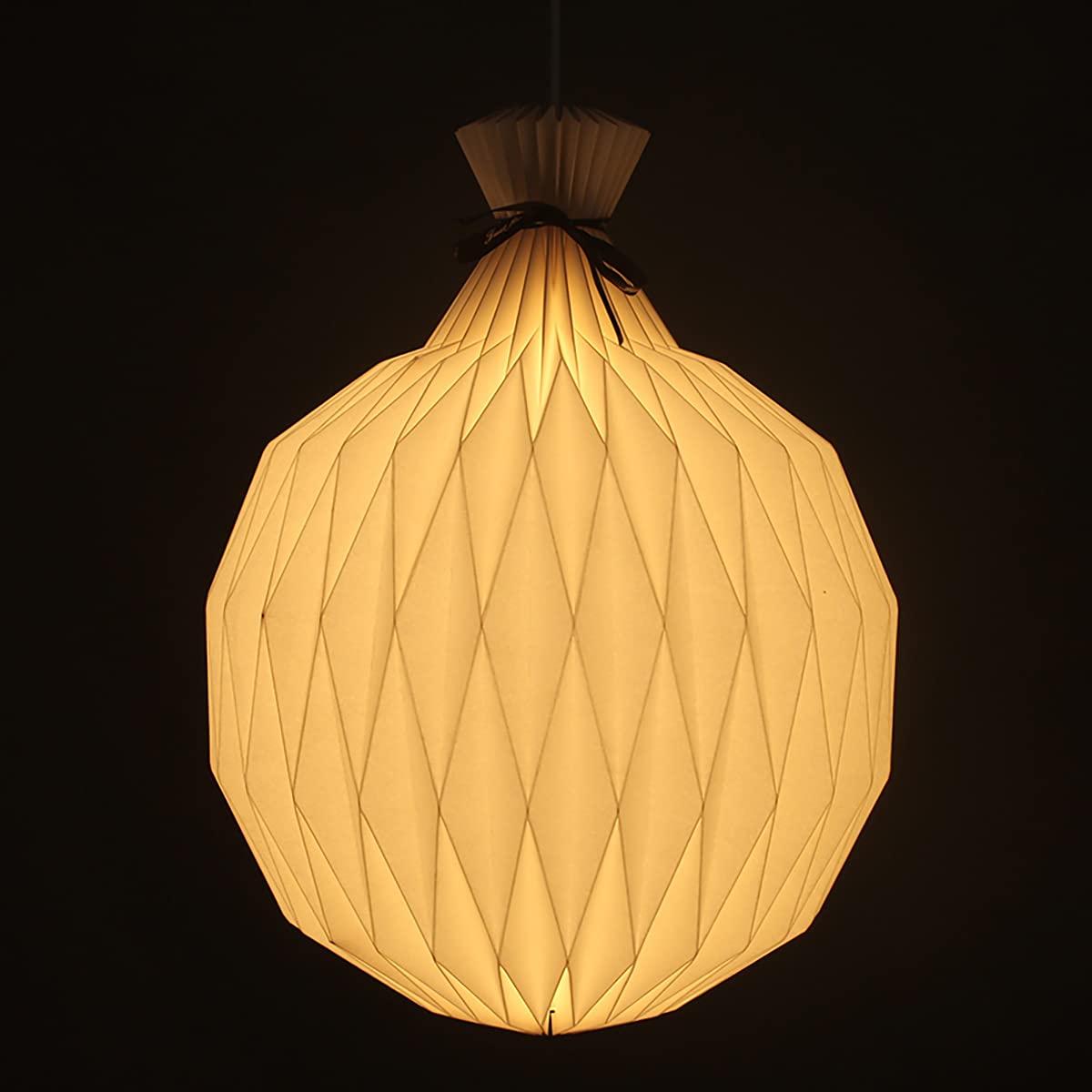 Elegant White Adjustable Height Pendant Light Shade - Paper Chandelier Lampshade for Ceiling Hanging Lighting | Perfect for Living Room, Dining Room & Bedroom Decor | Modern Home Interior Lighting Solution