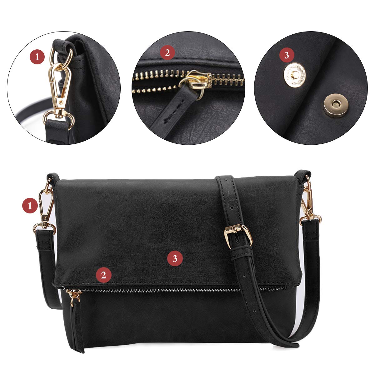 Gladdon Women's Crossbody Bag - Stylish Shoulder Purse for Everyday Use, Travel & Shopping | Trendy & Functional Handbag