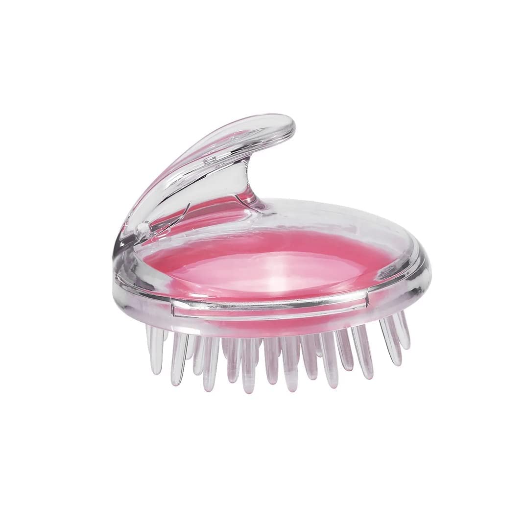 RAJA DHIRAJ Silicone Scalp Massager Brush - Hair & Head Massager for Relaxation & Stress Relief - Shampoo Brush for Deep Cleansing & Hair Growth - Perfect for Shower, Spa, and Home Hair Care Routine