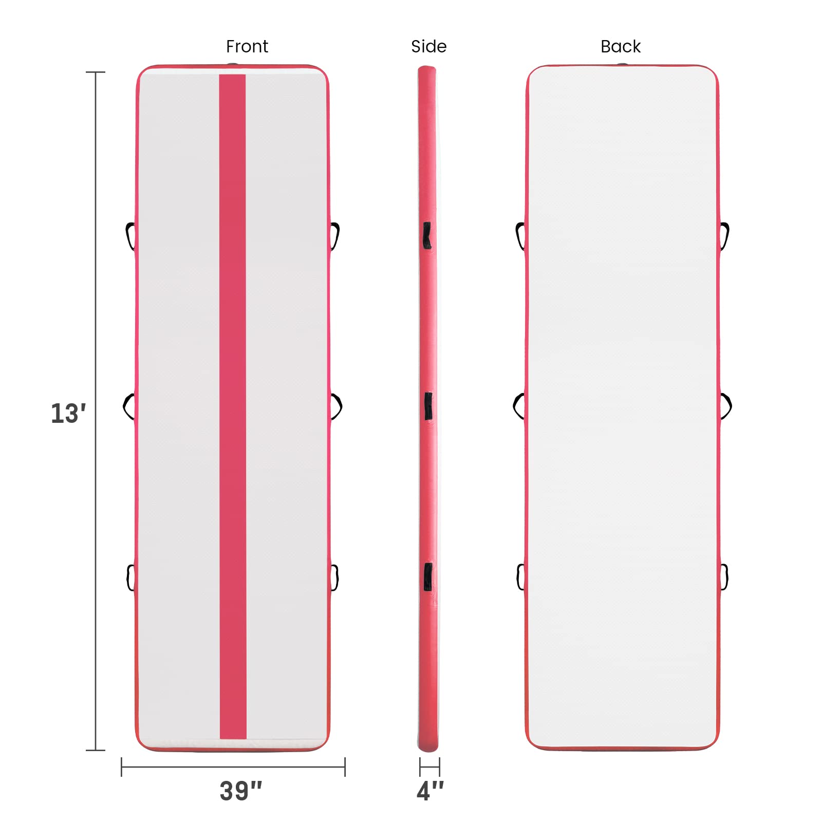 3M/4M Inflatable Gymnastics Mat with Electric Air Pump - 10CM Thick Tumbling Exercise Mat for Cheerleading, Gym, Beach & Home Use | Perfect for Tumbling, Yoga, Kids Play & Outdoor Activities