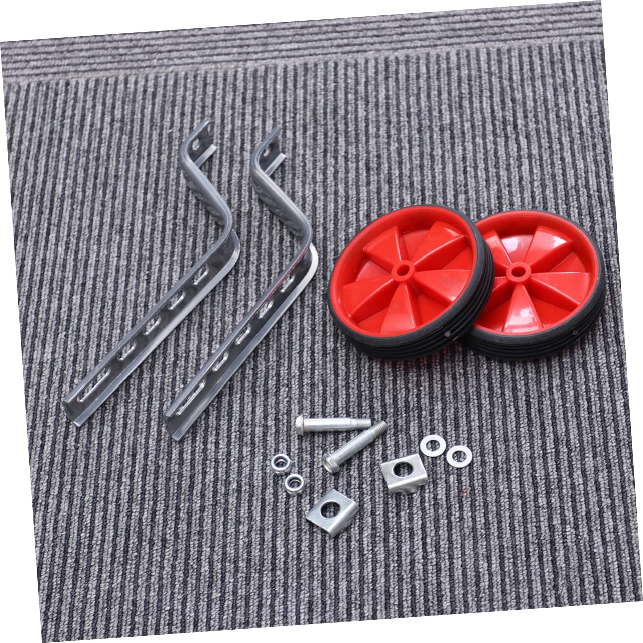CLISPEED Kids Bike Training Wheels - Red Safety Stabilizers for Toddlers Cycling