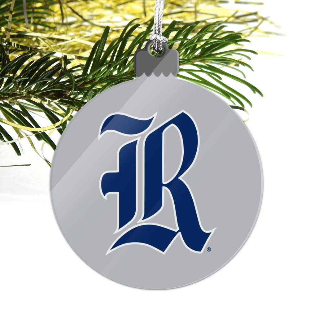 Rice University Owls Logo Acrylic Christmas Tree Ornament - Holiday Decor for Alumni, Fans & Collectors - Perfect for Xmas Trees, Gifts & School Spirit Displays