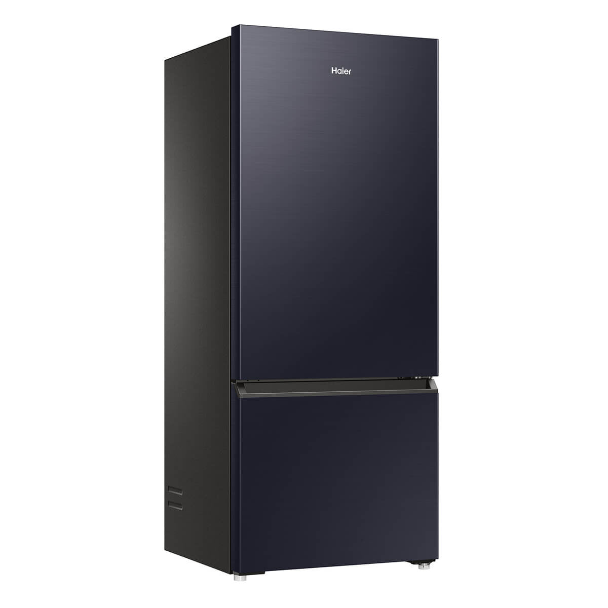 Haier 433L Bottom Mount Refrigerator - Energy Efficient Black Fridge with Adjustable Shelves for Kitchen, Home & Office Use