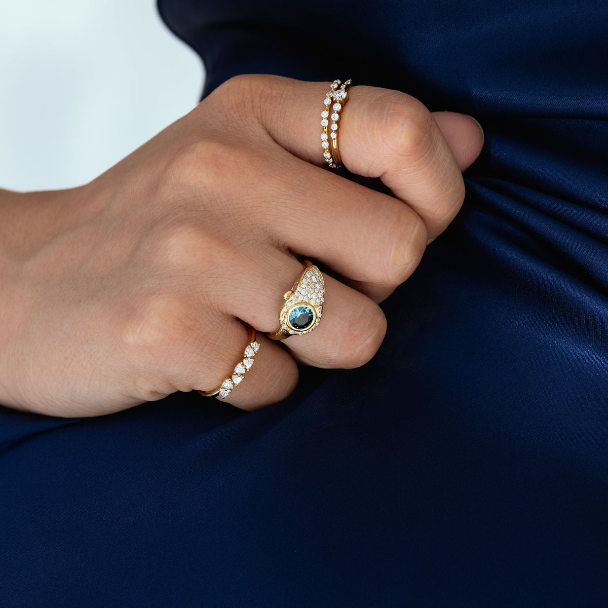 Birthstone Lock Ring - Personalized Sterling Silver Jewelry for Women - Perfect Gift for Birthday, Anniversary & Valentine's Day - Elegant Everyday Wear & Special Occasions