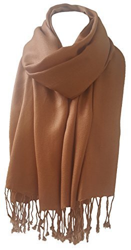Unisex Plain Pashmina Scarf Shawl Wrap - 100% Viscose Soft Lightweight Stole - Fashion Accessory for Women & Men - Perfect for Winter, Office, Travel & Gift Giving
