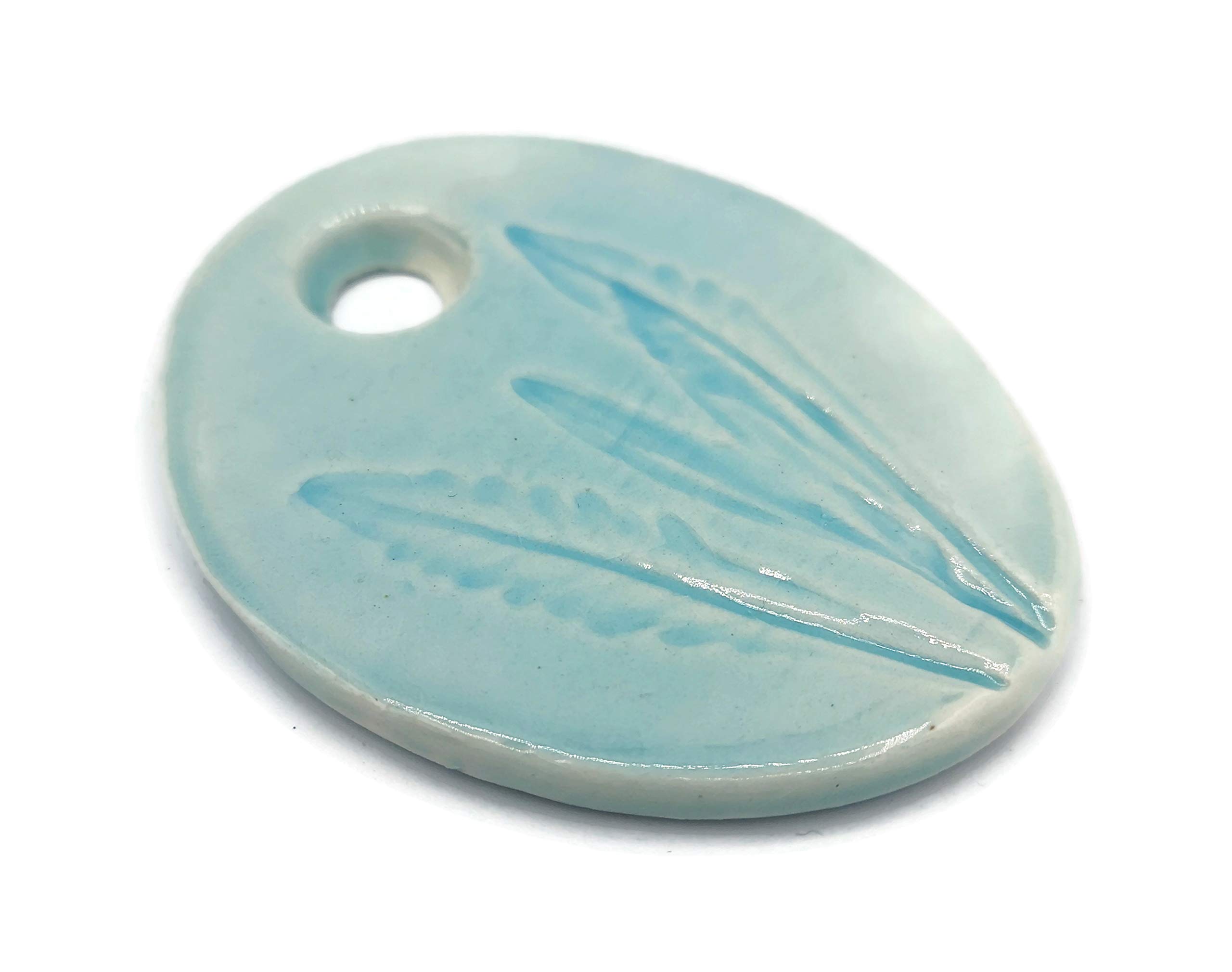 Handmade Turquoise Extra Large Lavender Pendant Charm for Necklace - Boho Jewelry, Women's Fashion Accessory, Gift for Her, Perfect for Weddings & Special Occasions