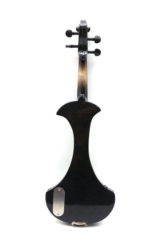 Yinfente 4/4 Full Size Electric Violin with Handcrafted Ebony Fittings - Includes Case & Bow - Perfect for Professional Performances, Studio Recording & Live Music