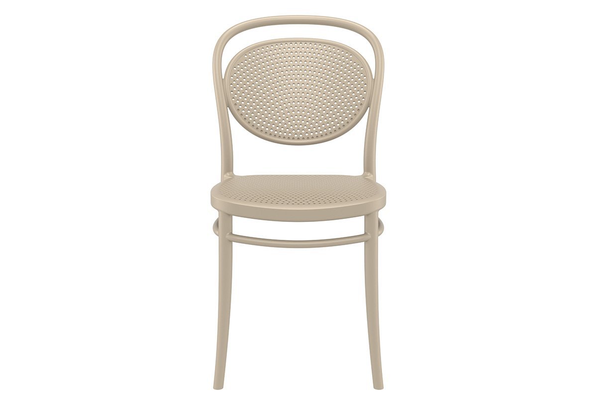 Commercial-Grade Marcel Stacking Chairs for Restaurants, Cafes & Events - Heavy Duty Stackable Dining Chairs for Indoor/Outdoor Use