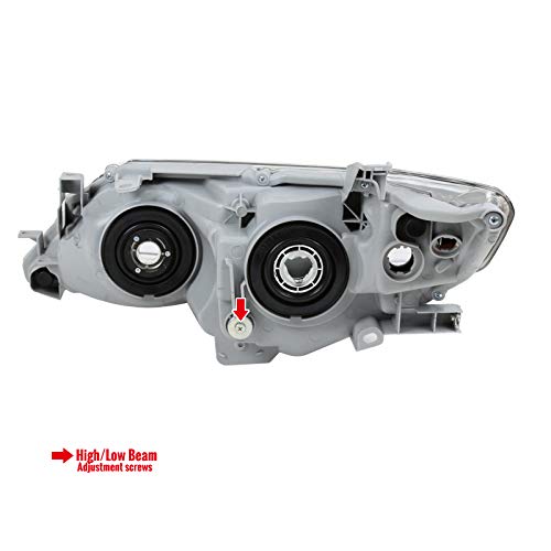Toyota Camry 12-14 Clear Projector Headlights Set - Driver & Passenger Side - High Performance Replacement for Improved Night Driving - Perfect for Daily Commute & Road Trips