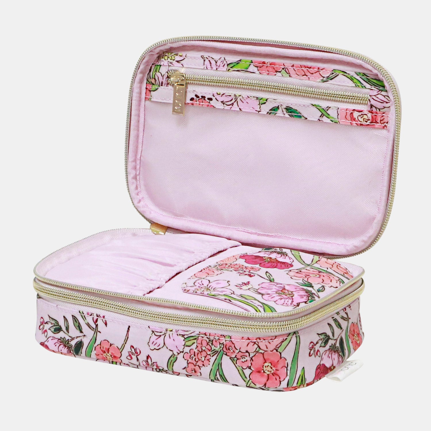 Fleur Rose Makeup Organizer - Acrylic Cosmetic Storage Case for Vanity, Bathroom & Travel | Perfect for Lipsticks, Brushes & Skincare Products