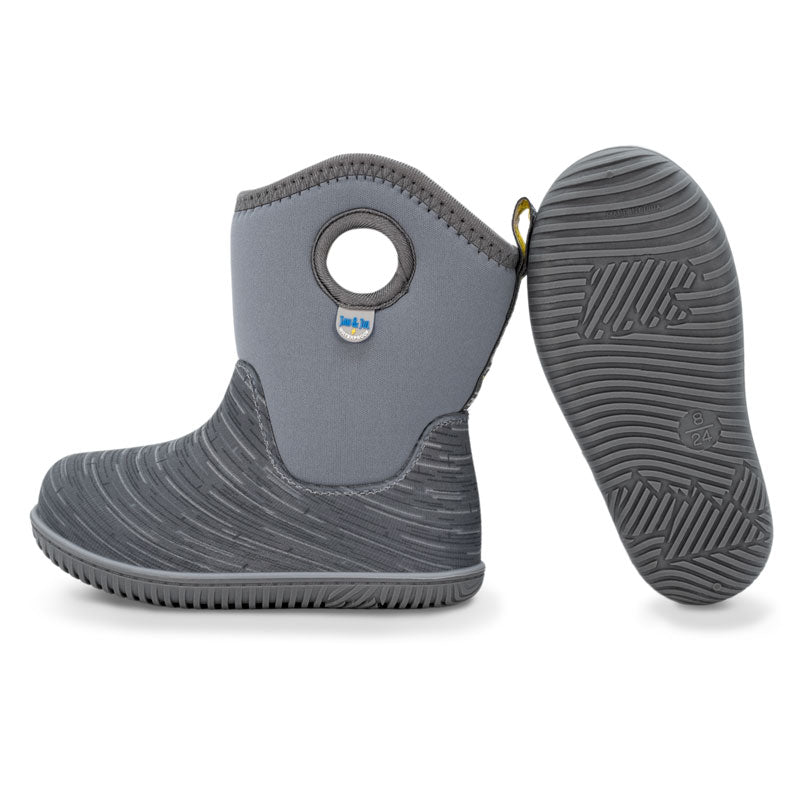 Jan & Jul Grey Birch Toasty Dry Lite Boots - Waterproof Winter Boots for Kids | Warm & Comfortable Snow Boots for Boys & Girls | Perfect for Snow Play, School & Outdoor Activities