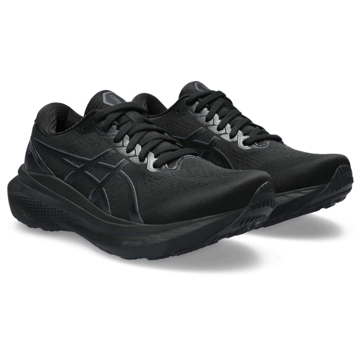 ASICS Women's Gel-Kayano 30 Running Shoes - Size 13 - Black/Black - Premium Cushioned Support for Long-Distance Running & Marathon Training