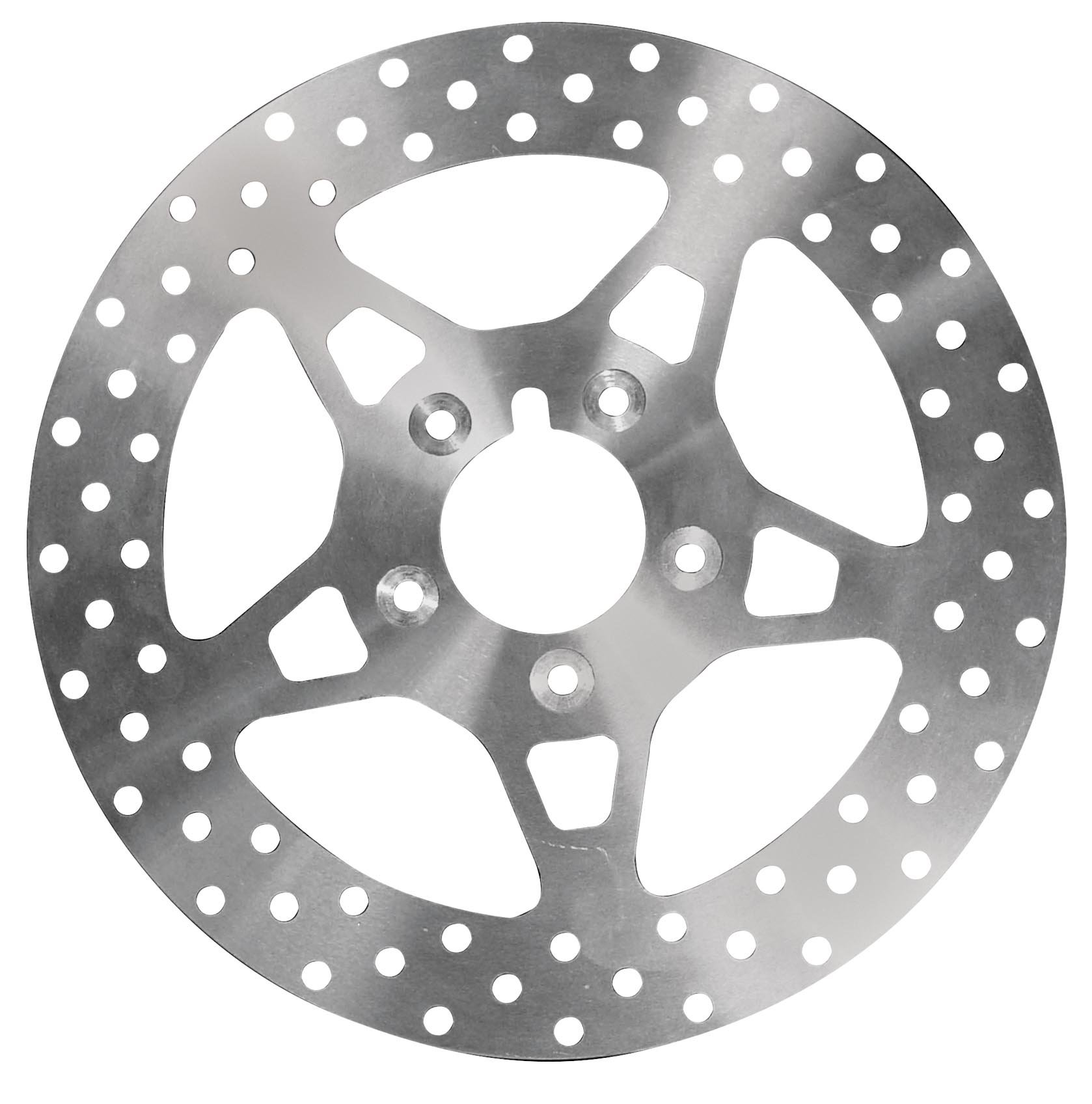 EBC FSD008 Custom Stainless Steel Wide Band Solid Front Brake Rotor for 2000+ Harley-Davidson Motorcycles - High Performance Disc for Cruiser & Touring Bikes