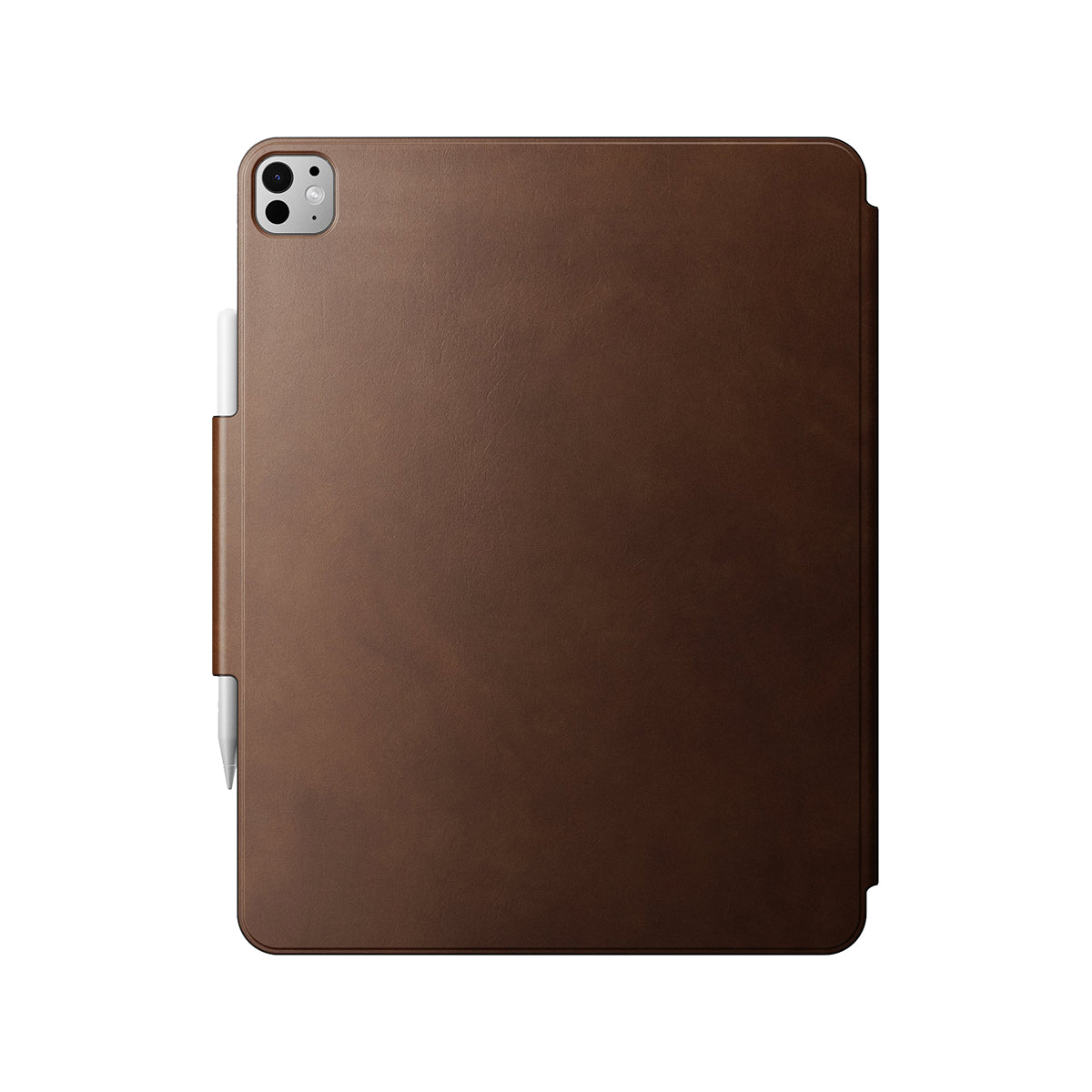 Premium Genuine Leather Folio Case for iPad Pro 13 (M4, 2024) - Slim Protective Cover with Auto Sleep/Wake | Perfect for Business, Travel & Daily Use - Brown