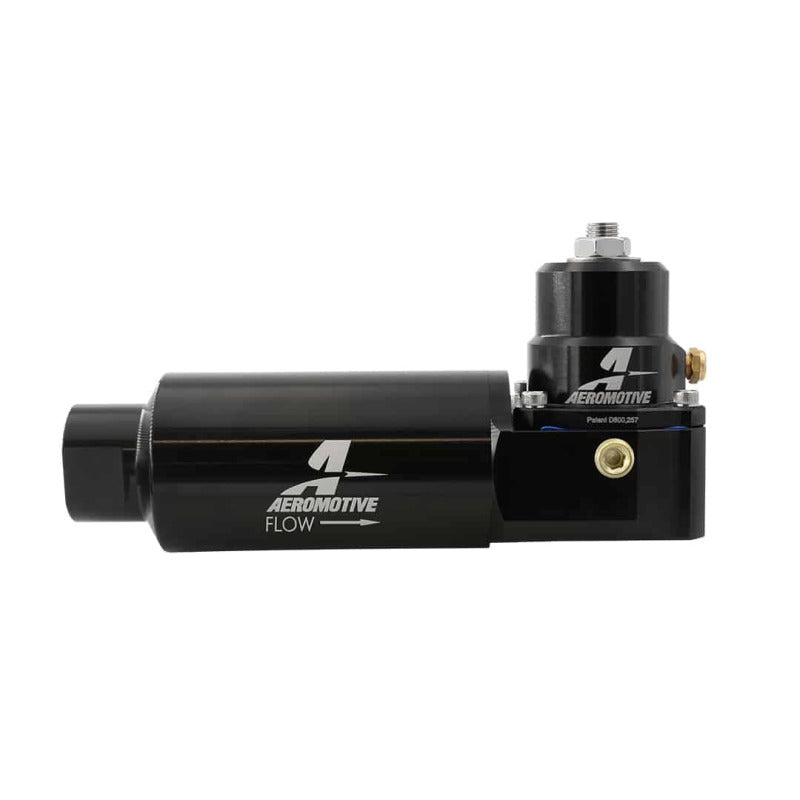 Aeromotive EFI Fuel Pressure Regulator and Filter Combo - 40PSI & 75PSI for A1000 or Smaller Pumps - Perfect for High-Performance Fuel Systems & Racing Applications