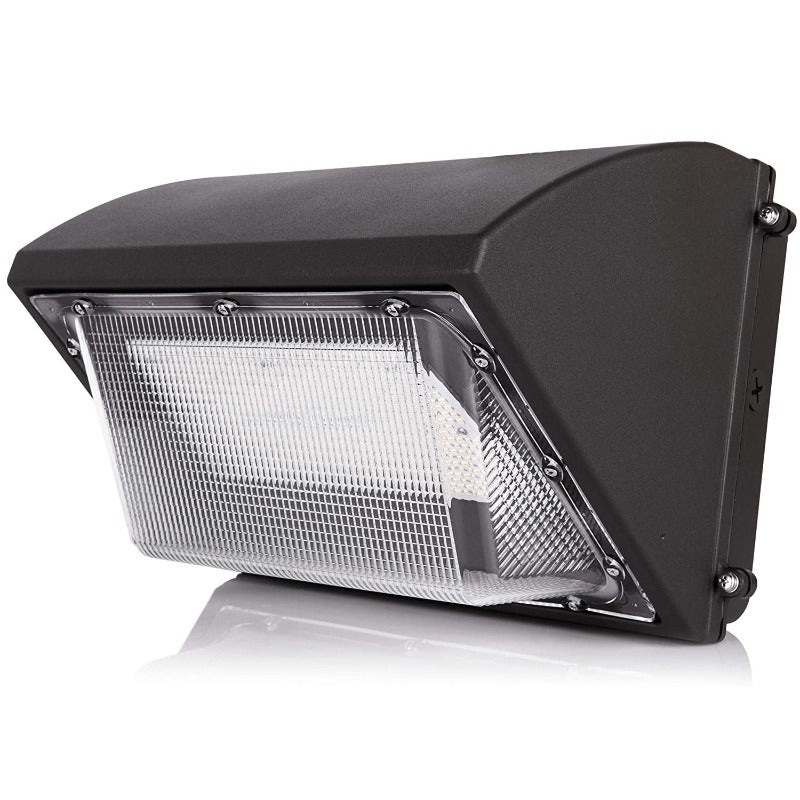 120W LED Wall Pack Light, 5700K Daylight White, Bronze Finish, 420W Equivalent, 15,194 Lumens, Forward Throw - Outdoor Security Lighting for Building Facades, Parking Lots & Warehouse Exteriors