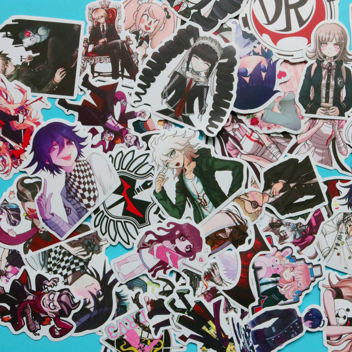 Danganronpa: Trigger Happy Havoc Anime Stickers - Waterproof Vinyl Decals for Laptop, Water Bottle, Travel Case, Car, Skateboard, Motorcycle, Bicycle, Luggage & Guitar - Perfect for Anime Fans, Gamers & Collectors
