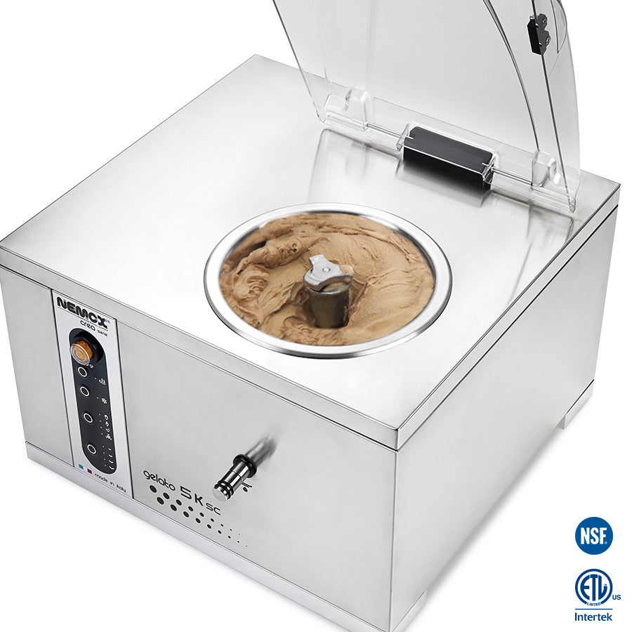 Nemox Gelato Chef 5K Crea - Professional Ice Cream Maker for Home & Commercial Use | Perfect for Gelato, Sorbet, Frozen Yogurt & Desserts | Ideal for Restaurants, Cafes & Home Chefs