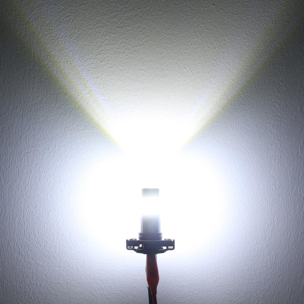COB 72 2504 PSX24W LED Fog Light Bulbs - 6500K White, 8000K Blue, 3000K Amber Yellow - High Brightness Waterproof for Cars, Trucks, SUVs - Perfect for Foggy, Rainy, and Low Visibility Driving Conditions