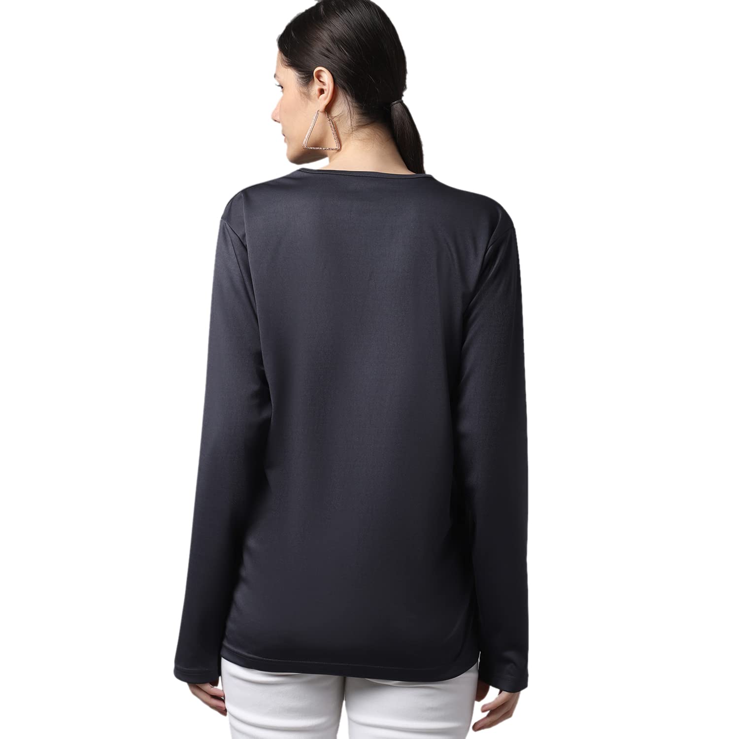 Mack JONNEY Women's Regular Fit Multicolor Long Sleeve T-Shirts (Pack of 2) - Soft Cotton Casual Top for Everyday Wear, Work & Outfits