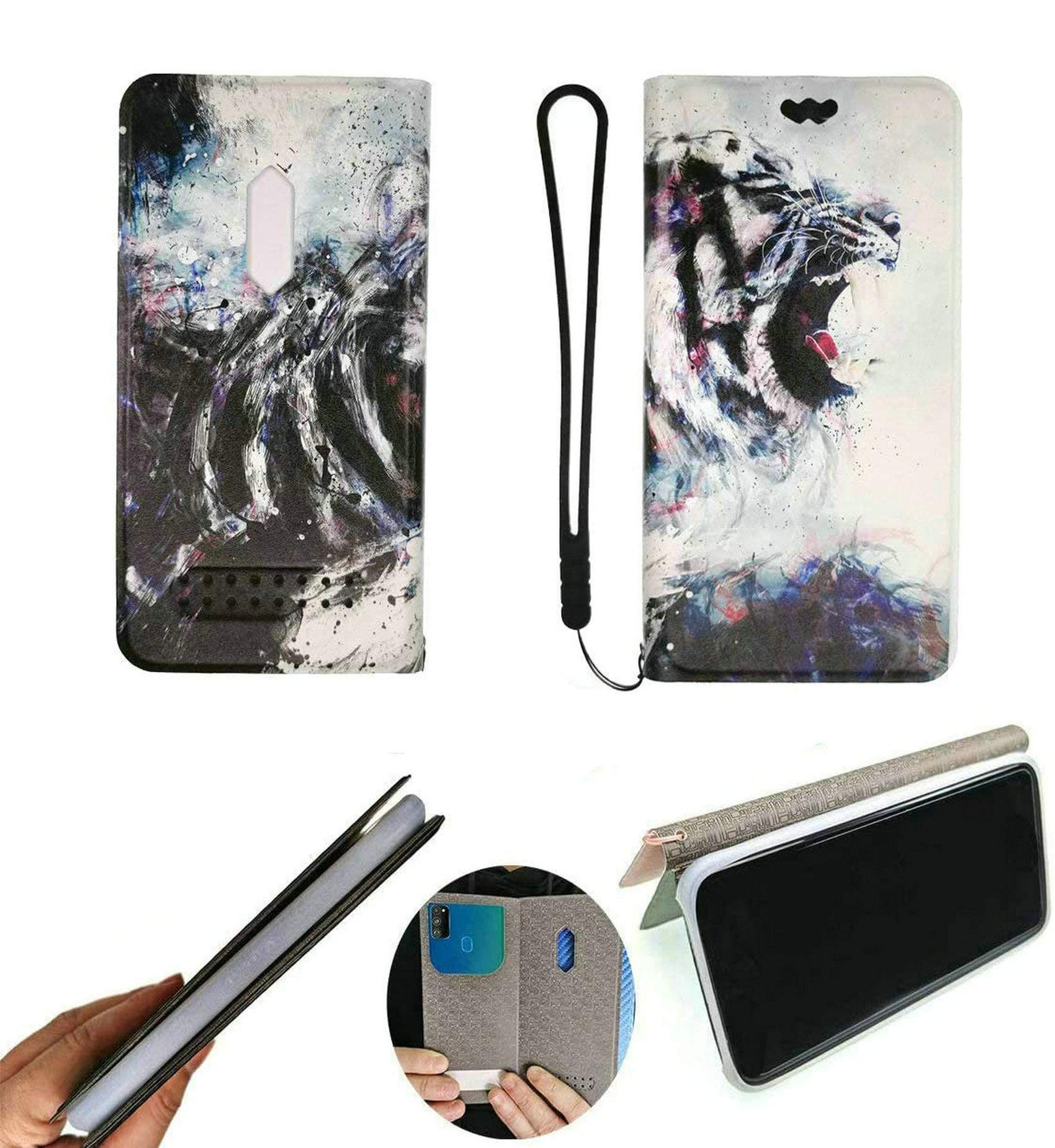 HUAYIJIE FY Flip Case for Wolki W6 Pro - PU Leather & Silicone Ring Protective Cover with Kickstand | Perfect for Work, Travel, and Everyday Use