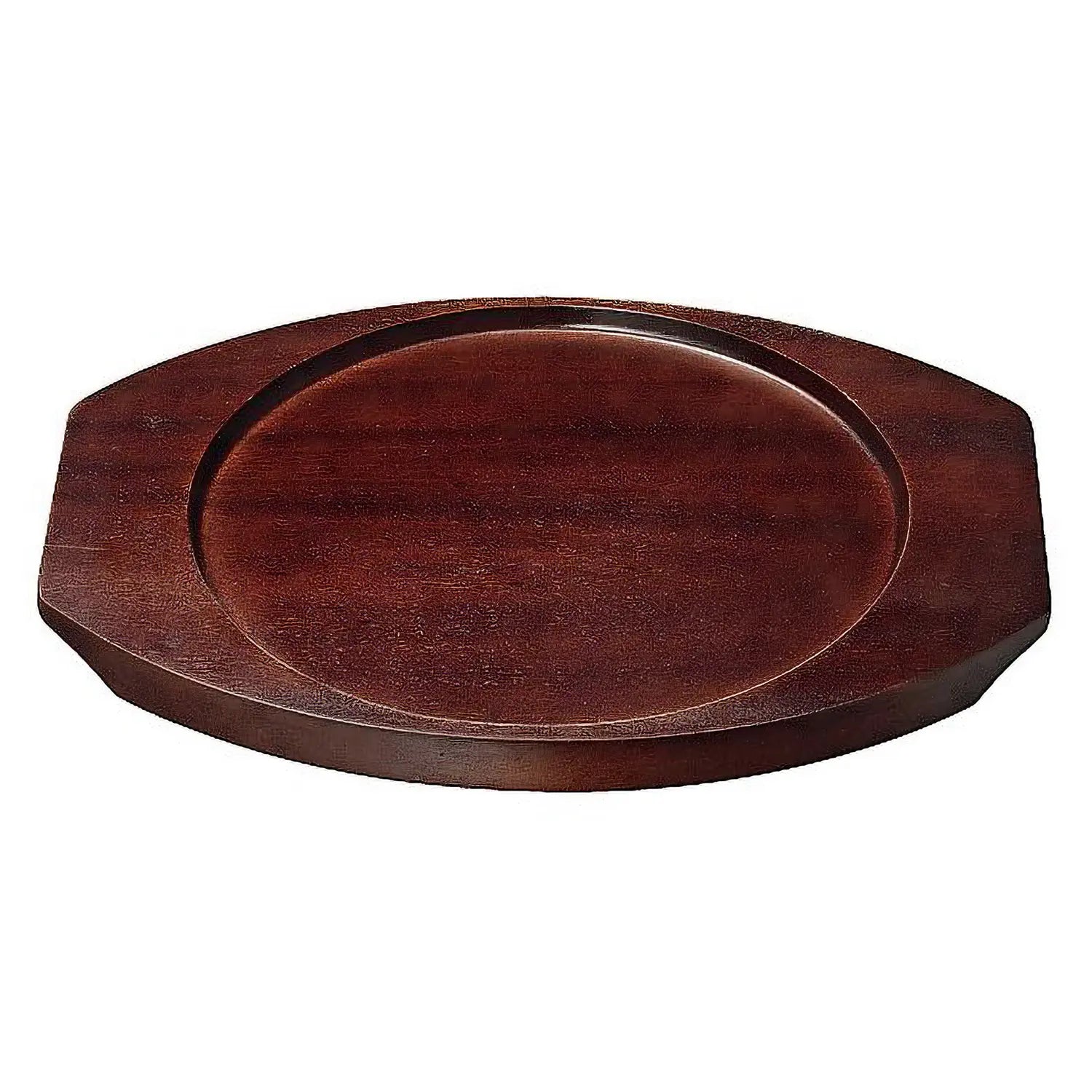 EBM Wooden Base for Round Sizzler Platter - Durable Serving Stand for Hot Dishes, Perfect for Restaurants, Catering & Home Dining