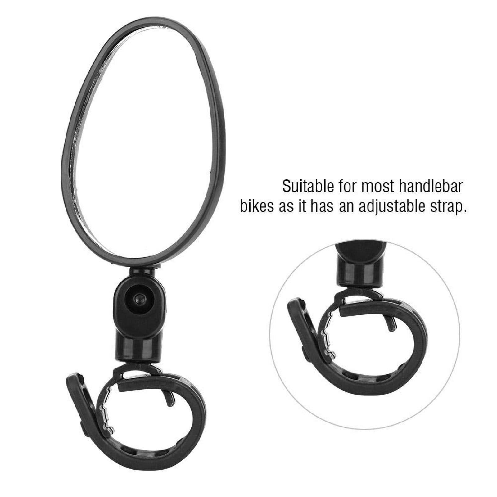 360° Rotatable Bike Mirror - Adjustable Handlebar Rearview Mirror for Road Bikes, Mountain Bikes & Motorcycles | Enhanced Safety for Cycling, Commuting & Outdoor Adventures