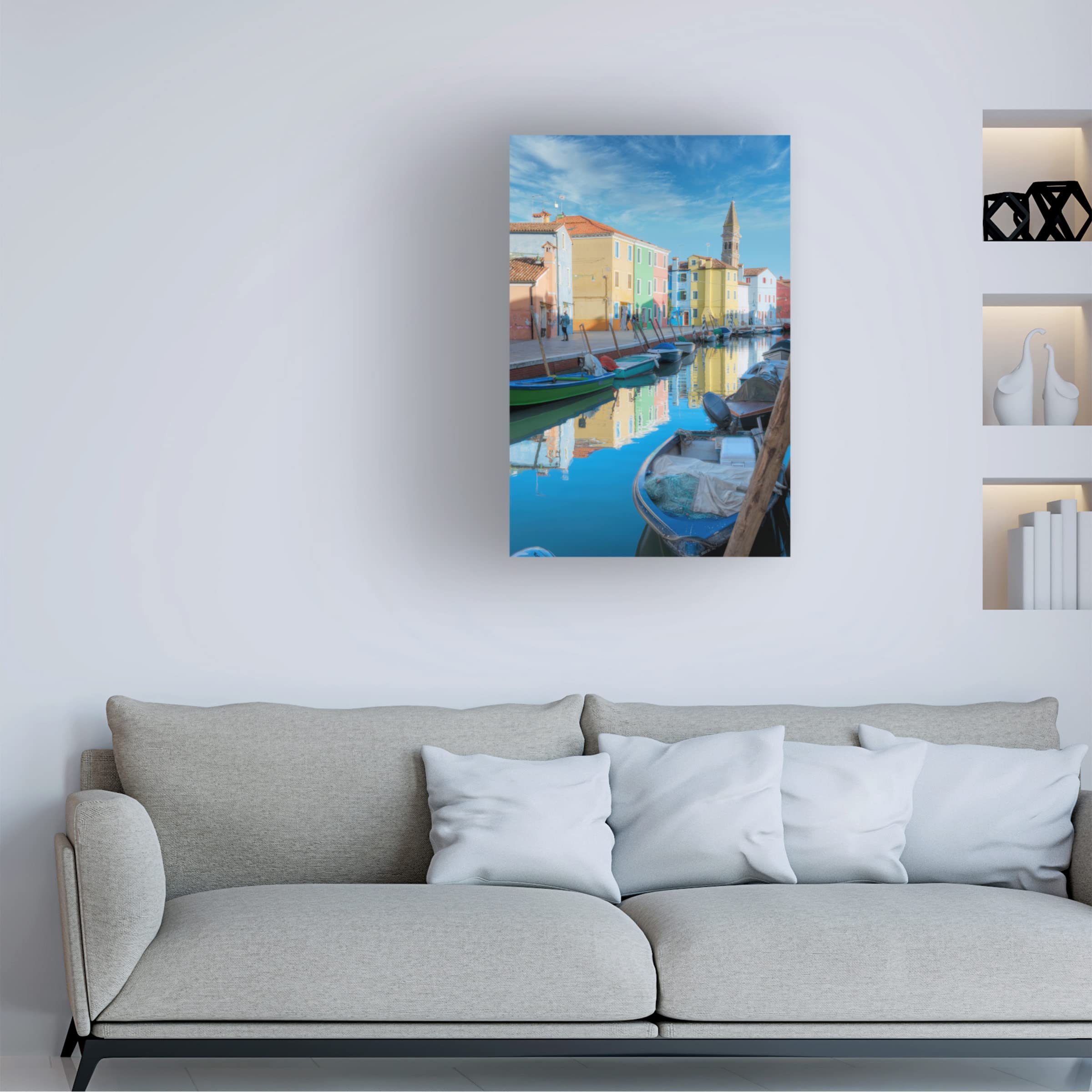 Trademark Fine Art 'Bruano 13' Canvas Wall Art by Alan Blaustein - Modern Abstract Painting for Living Room, Bedroom & Office Decor