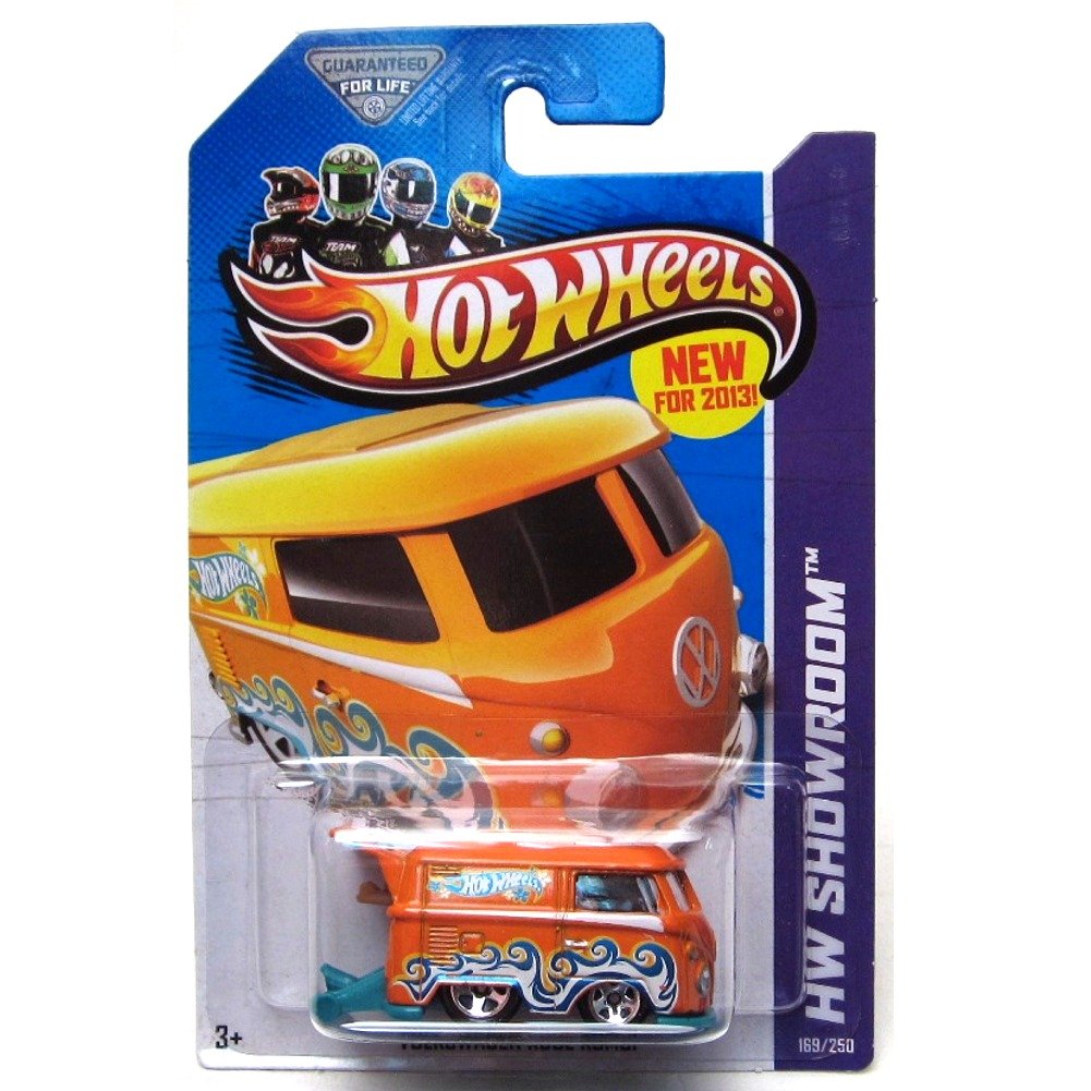 2013 Hot Wheels HW Showroom 169/250 Volkswagen Kool Kombi Orange Die-Cast Toy Car - Collectible VW Bus Model for Display & Play - Perfect for Kids, Collectors, and Car Enthusiasts
