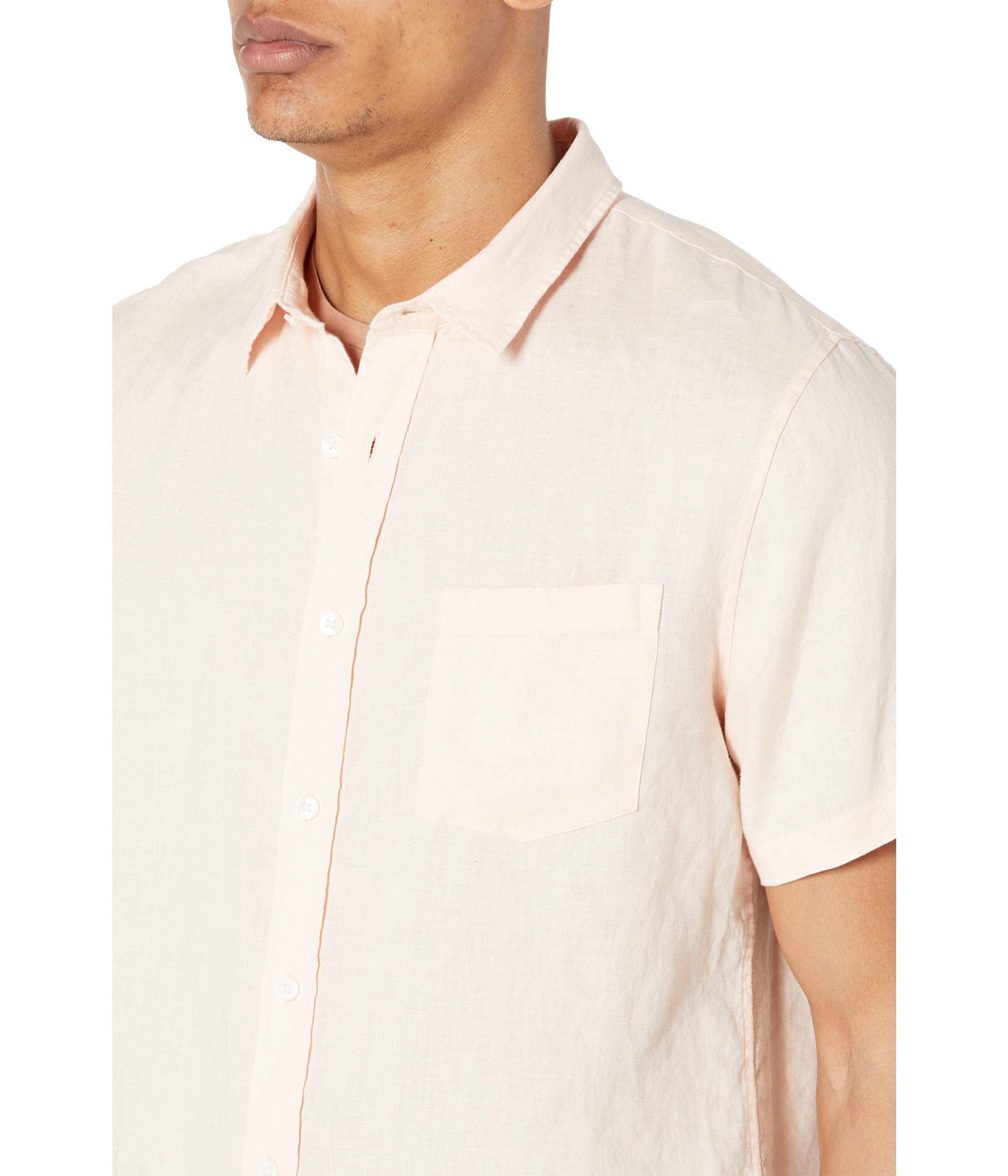 Vince Men's Linen Short Sleeve Shirt - Breathable Summer Casual Button Down for Beach, Office & Outdoor Activities