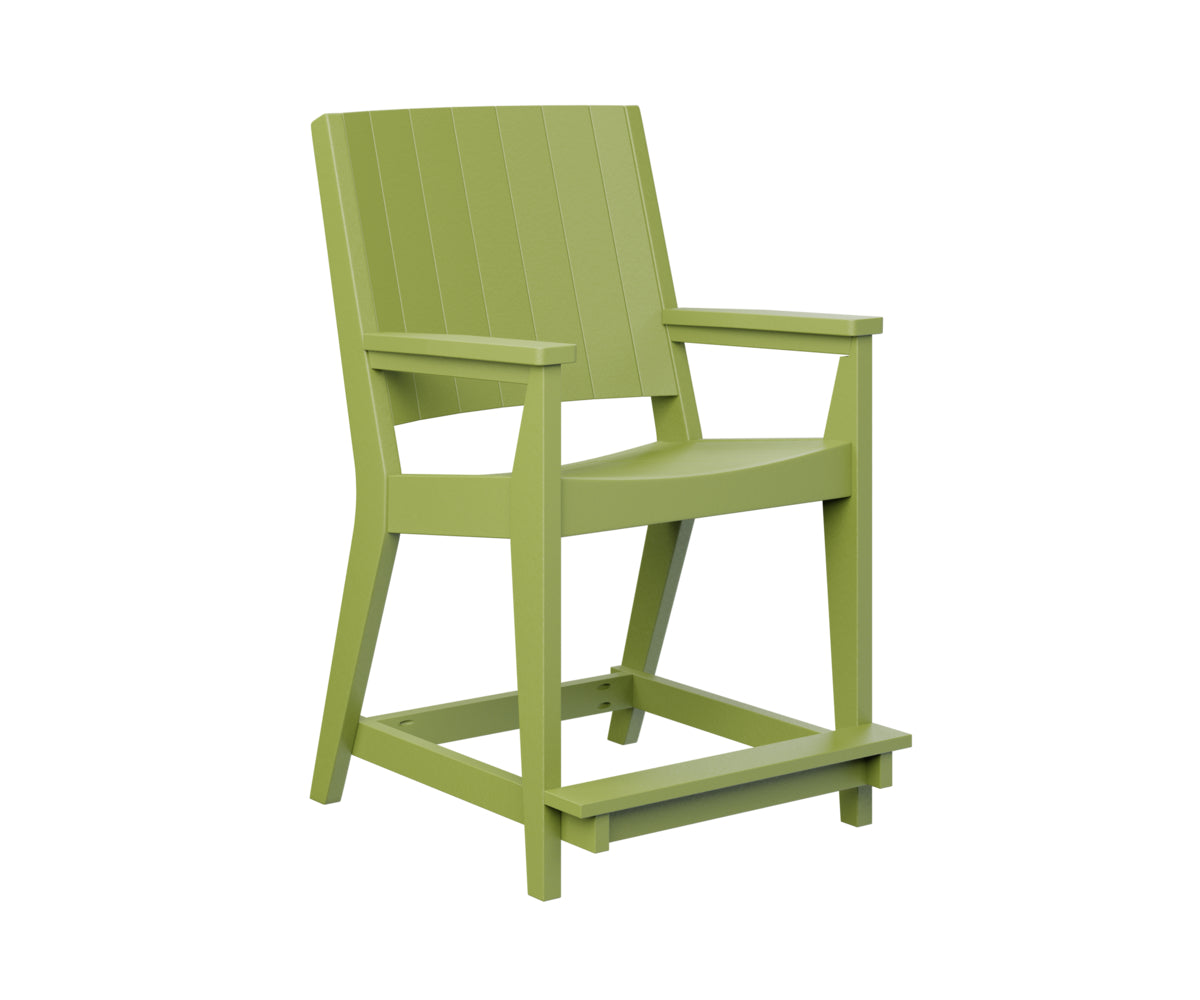 Berlin Gardens Mayhew Chat Counter Chair - Stylish Bar Stool for Kitchen Island, Breakfast Nook & Home Decor - Durable Indoor/Outdoor Use