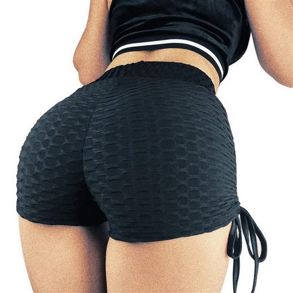 FGNM High Waist Yoga Shorts for Women - Gym & Running Tights
